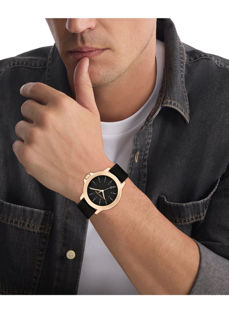 CALVIN KLEIN Round Analog Men'S Dark Grey Case Watch - 25200481  - Image 3