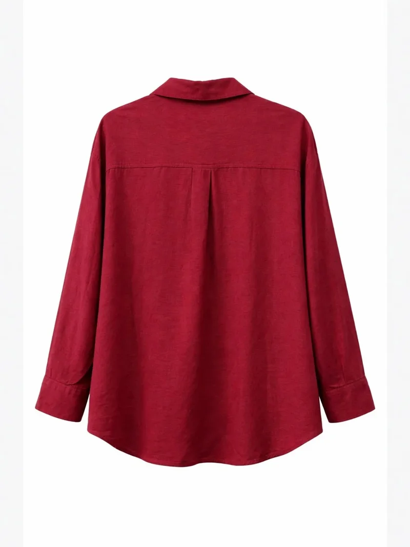 MixRay Mixray Oversize Linen Blend Shirt