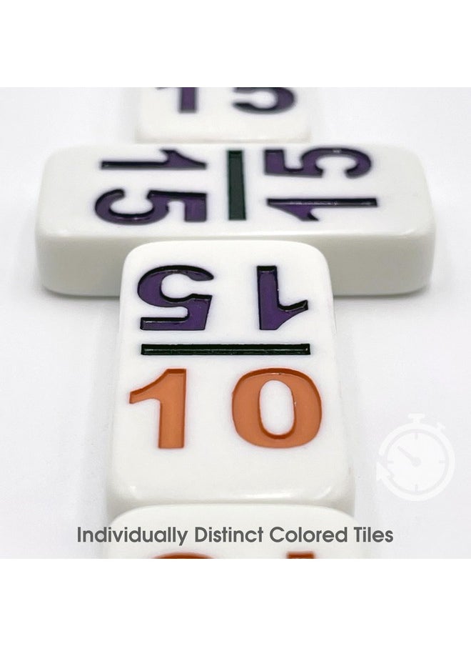 CHH CHH 15 Professional Double Domino with Color Numbers - 136 Pieces Domino Set for All Ages  - Image 4