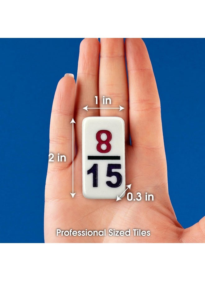 CHH CHH 15 Professional Double Domino with Color Numbers - 136 Pieces Domino Set for All Ages  - Image 3