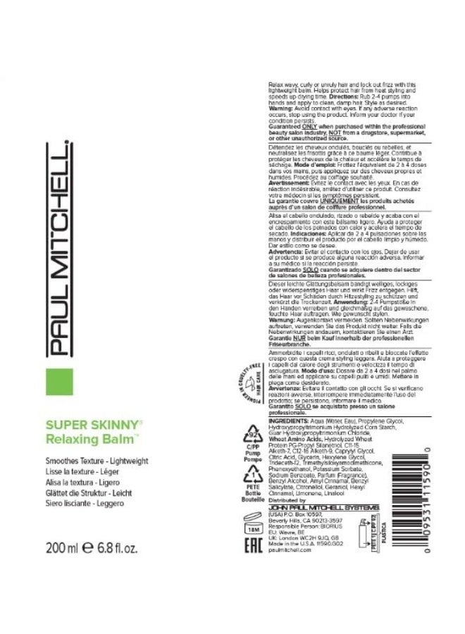 Paul Mitchell Paul Mitchell Super Skinny Relaxing Balm (200ml)  - Image 4