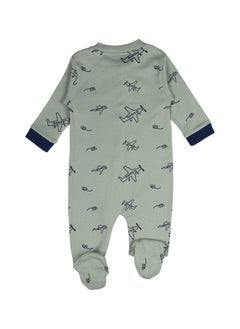 Babies Basic 100% Cotton Printed Long Sleeves Jumpsuit/Romper/Sleepsuit With Feet Covering For Babies  - Image 2
