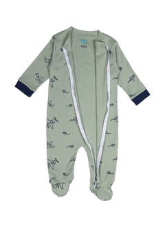 Babies Basic 100% Cotton Printed Long Sleeves Jumpsuit/Romper/Sleepsuit With Feet Covering For Babies  - Image 3