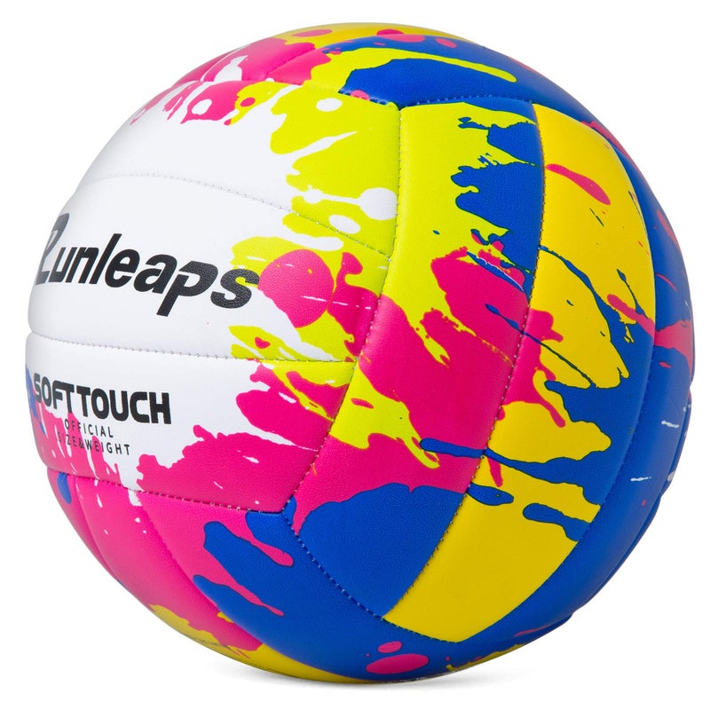 Runleaps Beach Volleyball Official Size 5 Soft Waterproof Volleyball Sand Sports PU Ball for Indoor, Outdoor, Pool, Gym, Training - Image 2