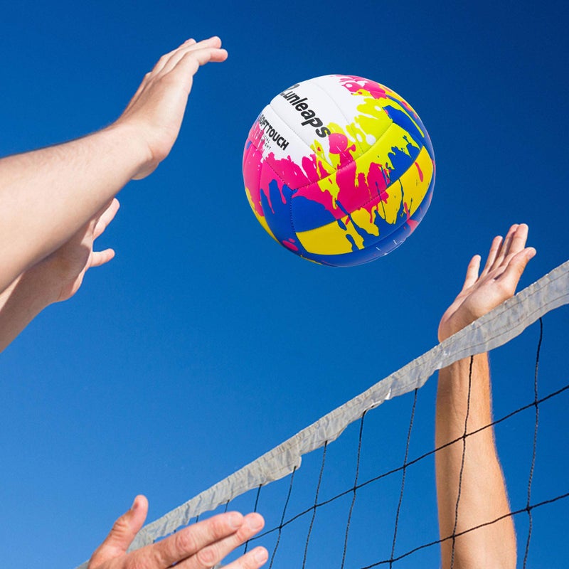 Runleaps Beach Volleyball Official Size 5 Soft Waterproof Volleyball Sand Sports PU Ball for Indoor, Outdoor, Pool, Gym, Training - Image 5