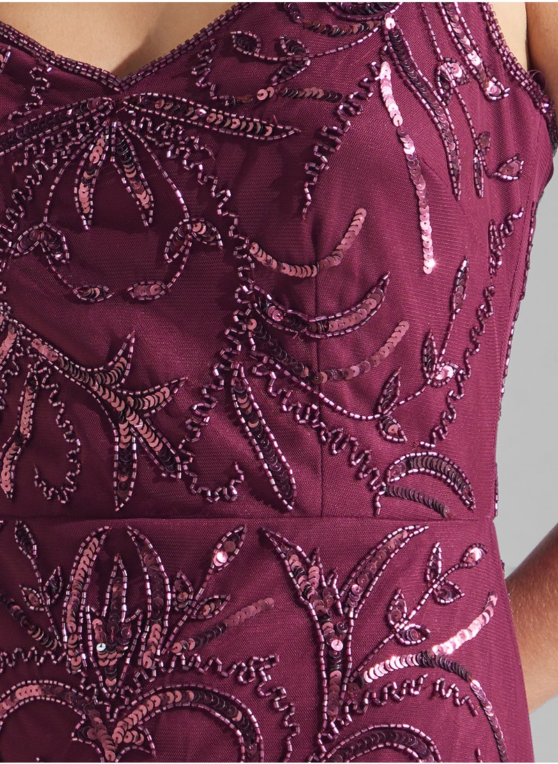 Namshi x - Embellished Dress In Mermaid Cut - Image 1
