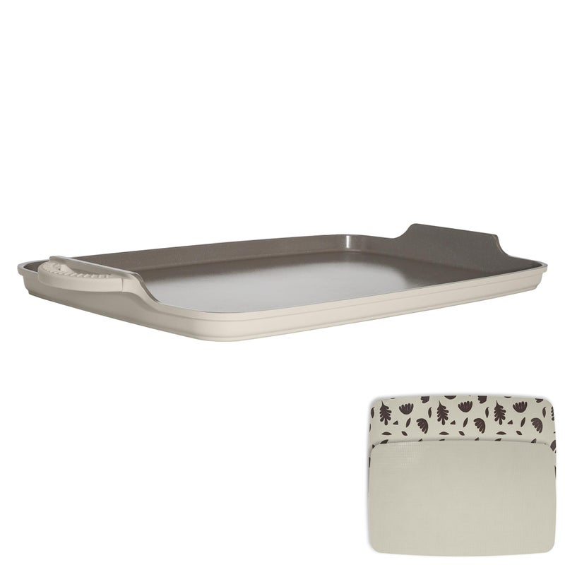 Goodful All-in-One Cast Alumunium Griddle, Linen - Image 1