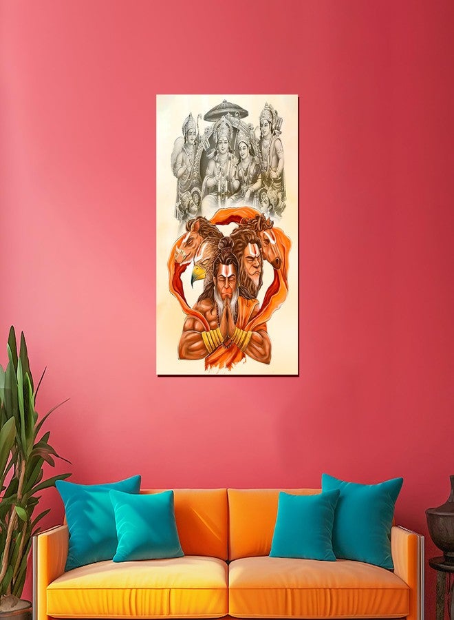 Roostaflag Panchmukhi Hanuman Poster | Panchmukhi Hanuman Sticker | Panchmukhi Hanuman Wall Poster | Panchmukhi Hanuman Ji Sticker | Panchmukhi Hanuman Poster Big Size | Panchmukhi Lord Hanuman Posters for Room Decoration - Image 5