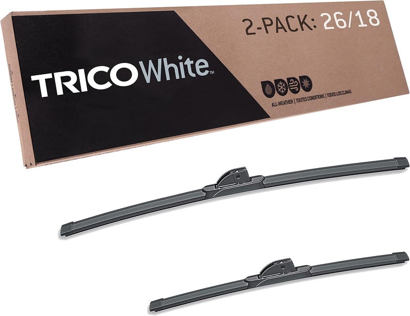 TRICO White 26 Inch & 18 Inch Pack of 2 Extreme Weather Winter Automotive Replacement Windshield Wiper Blades - Image 1