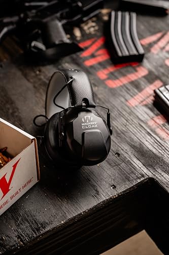 Walker's WALKERS Cloak Dual Mic SoundEnhancing 2325dB Noise Reduction Rating Hunting Gun Range Shooting Hearing Protection Electronic Muffs 2 AAA Batteries Included - Image 3