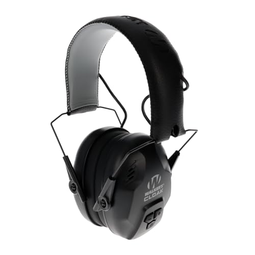 Walker's WALKERS Cloak Dual Mic SoundEnhancing 2325dB Noise Reduction Rating Hunting Gun Range Shooting Hearing Protection Electronic Muffs 2 AAA Batteries Included - Image 1