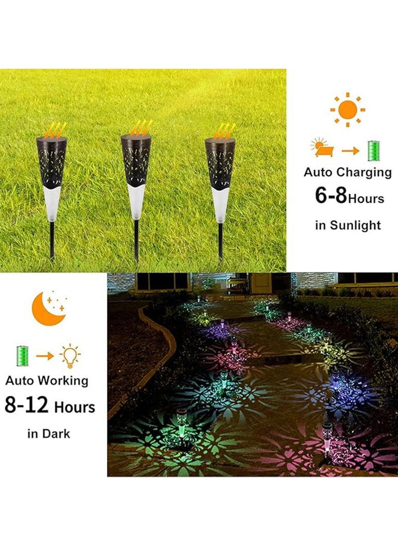 Generic Set of 4 Solar Decorative Garden Lights – Outdoor Night Lights with Soil Stakes  - Image 2