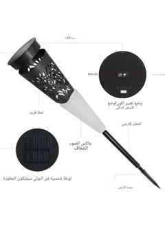 ماركة غير محددة مجموعة 4 لمبات ديكور خارجية تعمل بالطاقة الشمسية – إضاءة ليلية للحديقة  - Image 4