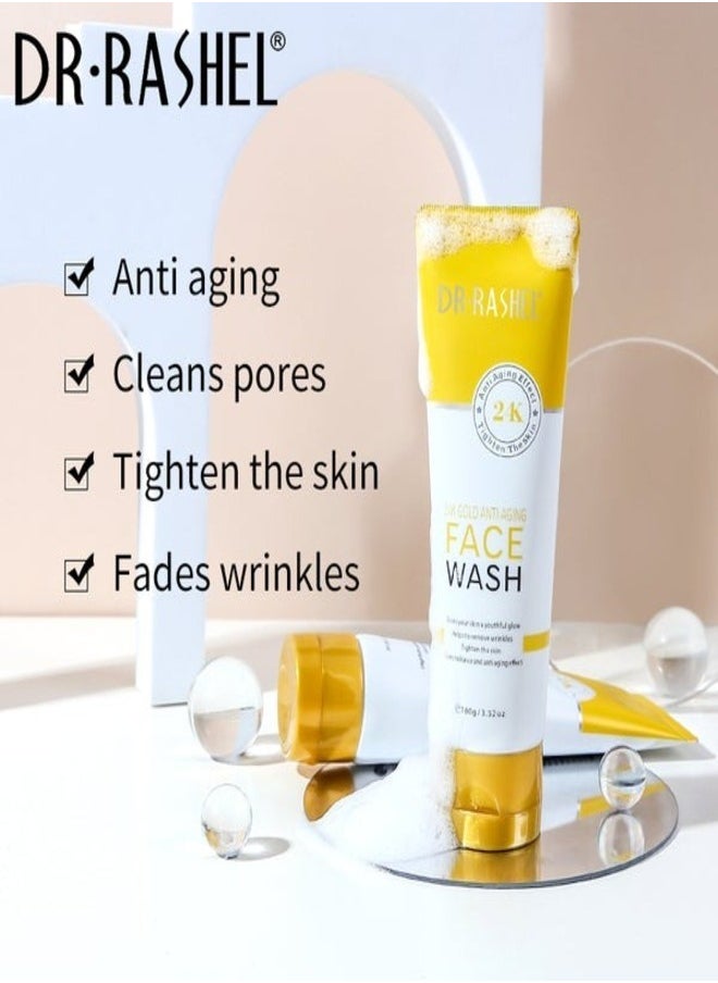 DR. RASHEL Combo - Dr. Rashel 24K Gold Face Wash, Gel Cream, Eye Serum & Essence Mask  - Image 3