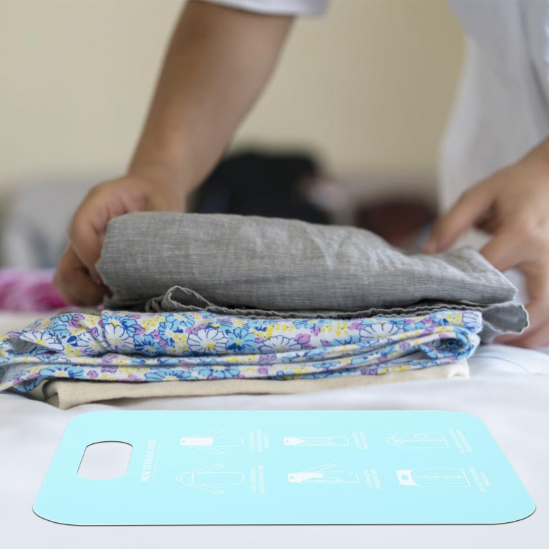 Cabilock Folding Board for Clothes 12X10 Inch Garment Folder Board Easy Shirt Folder for Stacking Organizing T-Shirts Laundry Tool for Adults Kids - Image 3