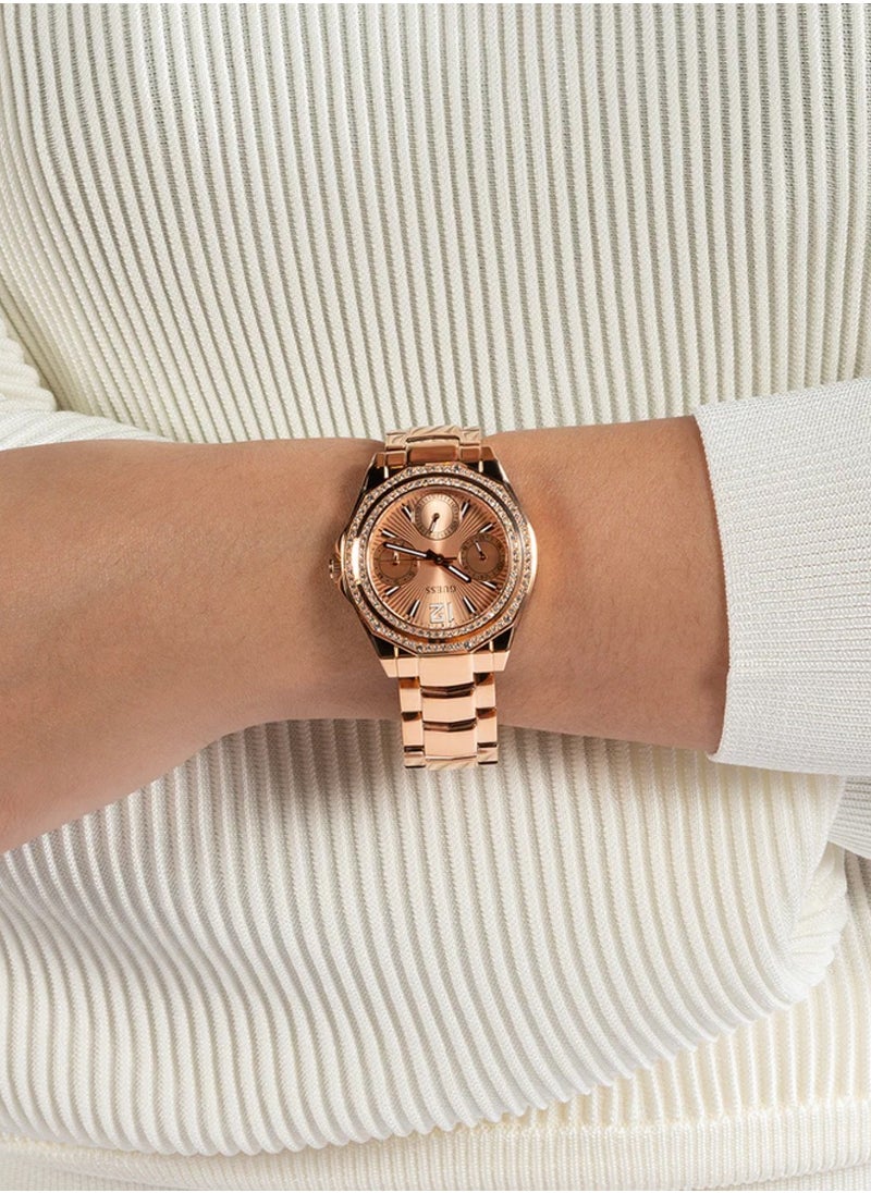 GUESS - Ladies Rose Gold Tone Multi-Function Watch GW0685L3 - 36mm - Image 1