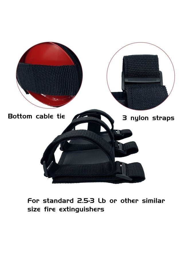 Car Roll Bar Fire Extinguisher Mount Holder Replacement For Jeep Wrangler Cj Yj Tj Lj Jk Jku Jl Jlu Polaris Ranger Rzr General Rs1 Can Am Maverick X3 And More Adjustable Extinguisher Mount Strap  - Image 4