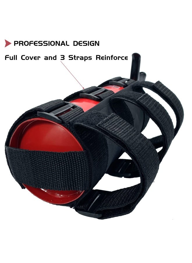 Car Roll Bar Fire Extinguisher Mount Holder Replacement For Jeep Wrangler Cj Yj Tj Lj Jk Jku Jl Jlu Polaris Ranger Rzr General Rs1 Can Am Maverick X3 And More Adjustable Extinguisher Mount Strap  - Image 3