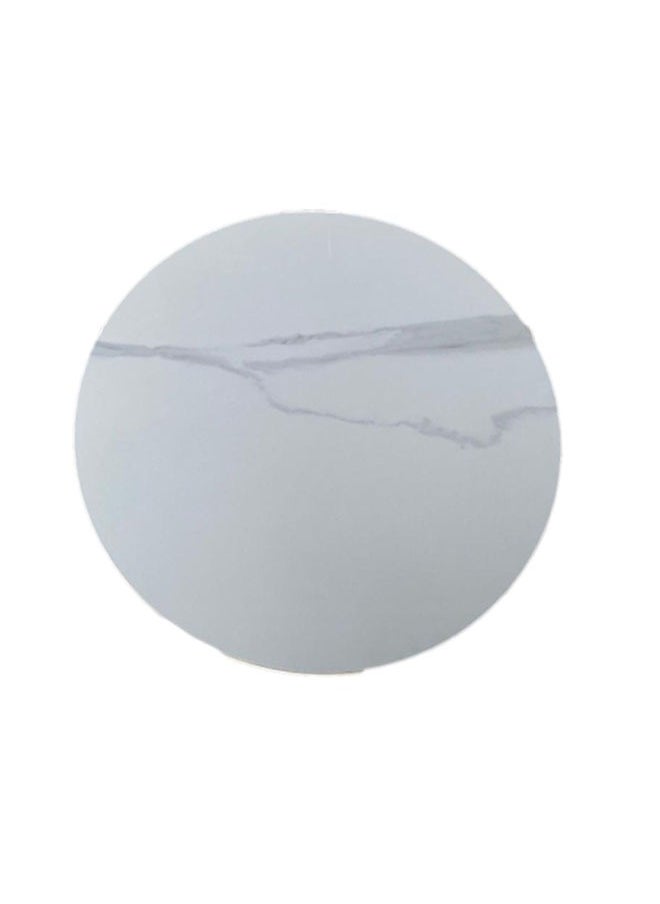 Taimi Artificial Marble Dining Table Gold White 60 X 60 X 75  - Image 5