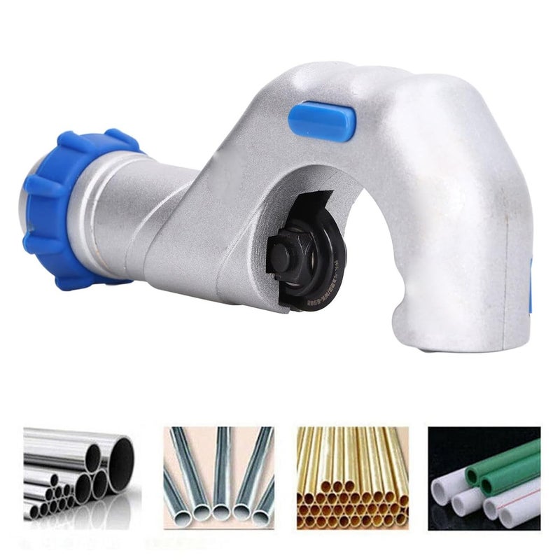 uptodateproducts قاطع أنابيب معدني خفيف الوزن وقوي 650 مم مع تقطيع هوبينغ ل PVC والبلاستيك والنحاس - Image 3