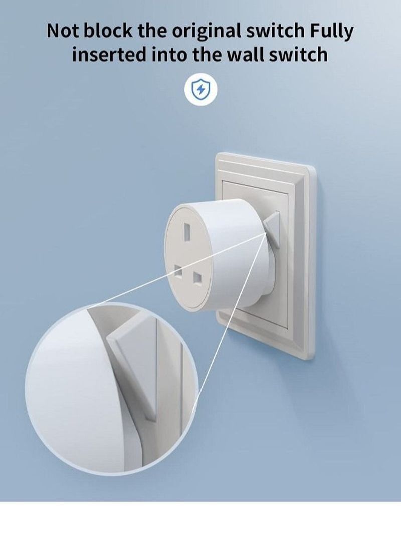 NIBEMINENT 2 Pcs Smart Plug Mini 13A Wifi Outlet White - Image 2