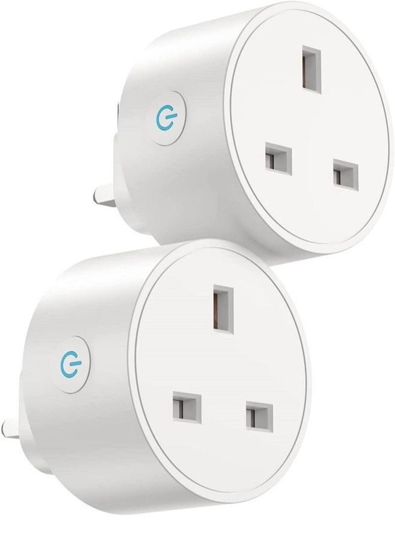NIBEMINENT 2 Pcs Smart Plug Mini 13A Wifi Outlet White - Image 1