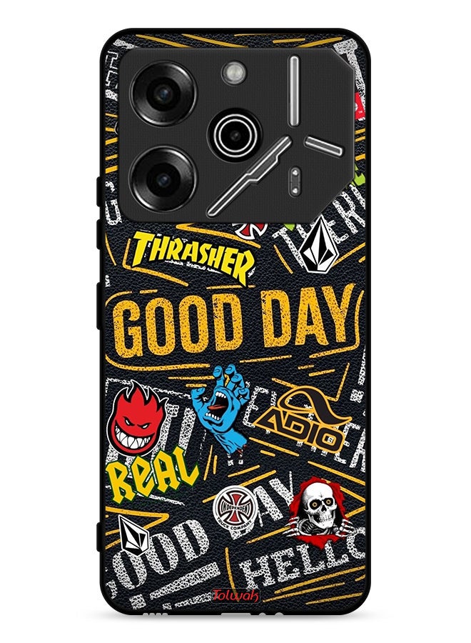 Tolwak Tecno Pova 6 Pro 5G Protective Case Cover Good Day - Image 1
