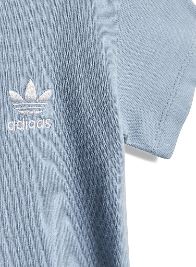 adidas Originals طقم تي شيرت قصير أزرق من أديداس للأصليين - Image 4
