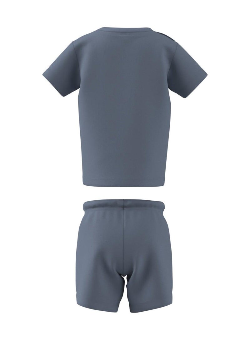 adidas Originals طقم تي شيرت قصير أزرق من أديداس للأصليين - Image 2