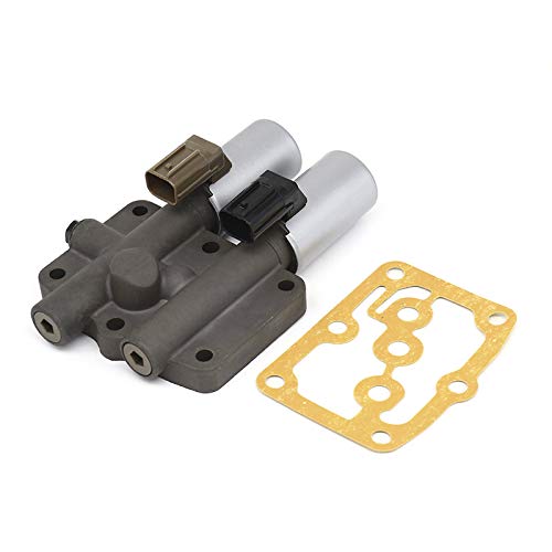 28250P6H024 Transmission Dual Linear Solenoid Compatible with Honda Accord Odyssey Acura CL TL MDX Pilot Prelude 28250P6H024 with 1PCS Gasket and 3PCS ORings