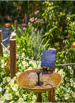 KASTWAVE Solar Water Pump Kit Solar Fountain Pump for Bird Bath with 6 Nozzles Solar Floating Water Fountain Pump for Bird Bath Fish Tank Pond Garden Outdoor Solar Water Fountain with Panel  - Image 2