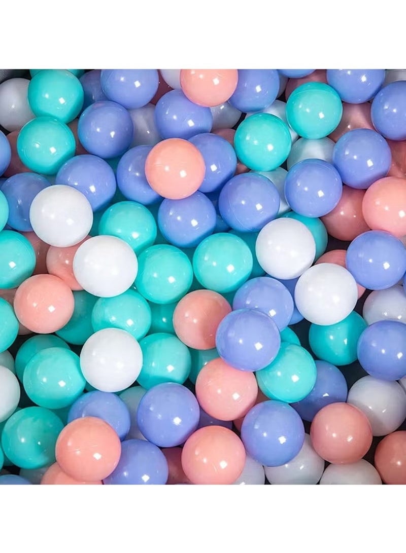 هويتك كرات لعب ناعمة لحوض الكرات - مجموعة من 50 كرة بلاستيكية ملونة متنوعة خالية من مادة BPA - Image 1