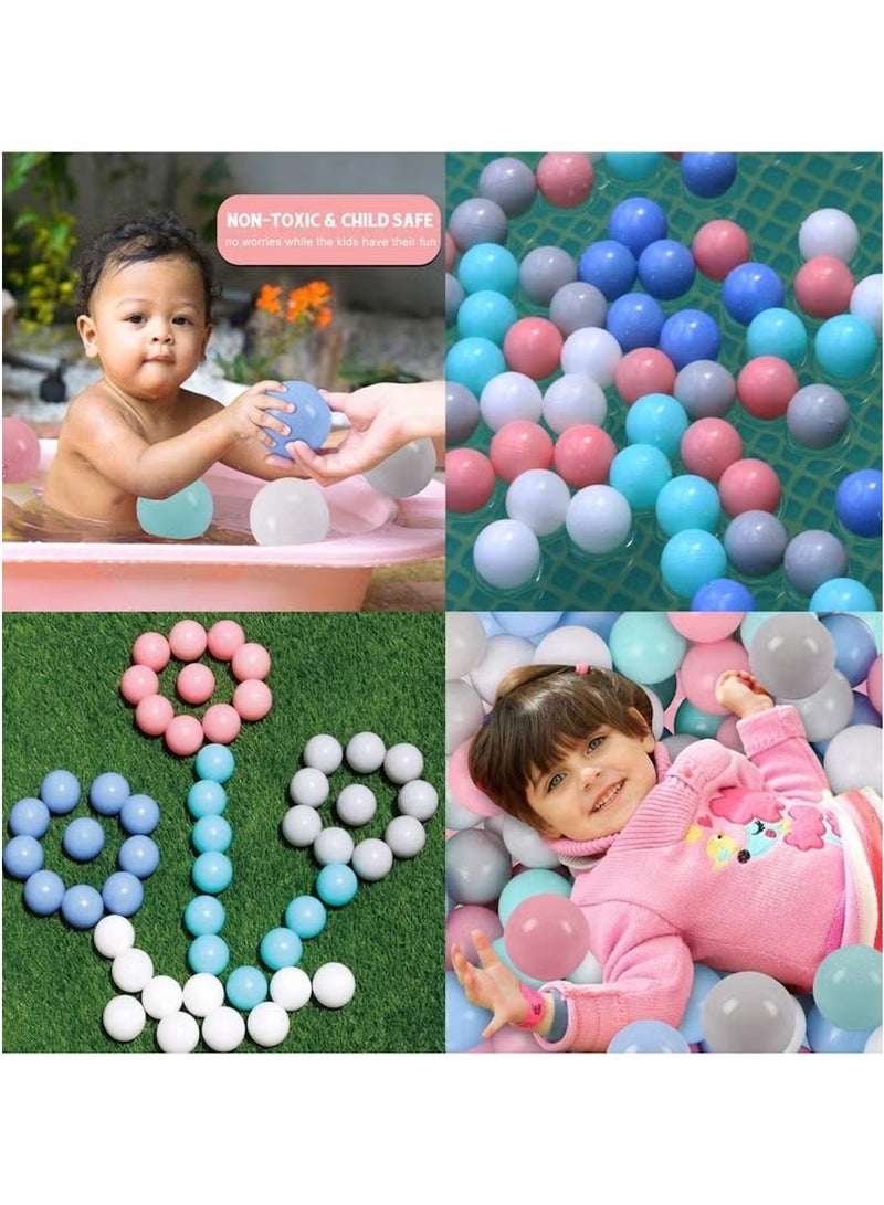 هويتك كرات لعب ناعمة لحوض الكرات - مجموعة من 50 كرة بلاستيكية ملونة متنوعة خالية من مادة BPA - Image 4