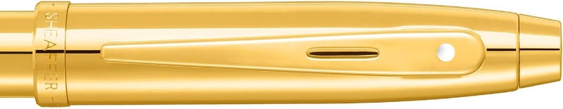 SHEAFFER قلم حبر جاف شيفر 100 9372 بلمسة نهائية لامعة من PVD باللون الذهبي مع تفاصيل من PVD باللون الذهبي - Image 4
