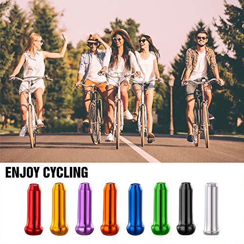HZJD Bike Cable End Caps, Cable End Crimps, Cable Caps for Bike Shift Alloy, Bicycle Brake Cables End Caps(48PCS), O-Ring Brake Cable Rubber Donuts(6PCS) - Image 5