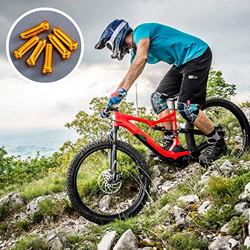HZJD Bike Cable End Caps, Cable End Crimps, Cable Caps for Bike Shift Alloy, Bicycle Brake Cables End Caps(48PCS), O-Ring Brake Cable Rubber Donuts(6PCS) - Image 4