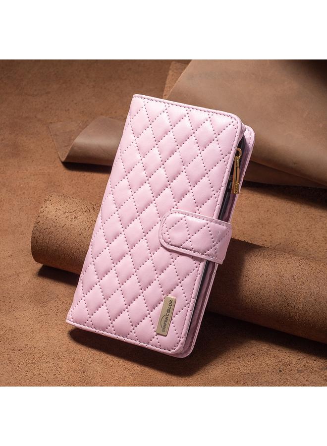 S-TOP Case For Samsung Galaxy A56 5G Diamond Lattice Zipper Wallet Leather Flip Phone Case - Image 2