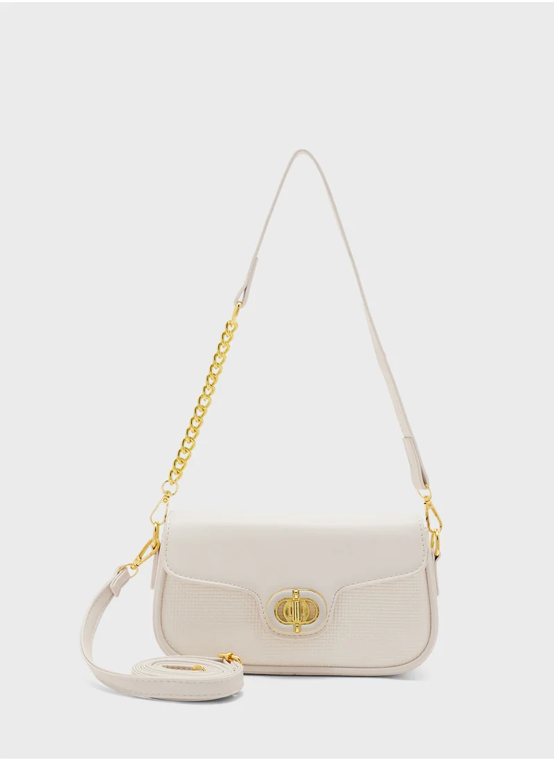 ايلا Chain Detail Strap Crossbody