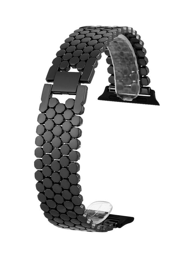 NIBEMINENT Replacement Band For Apple Watch Series 3/2/1 38mm Black - Image 1