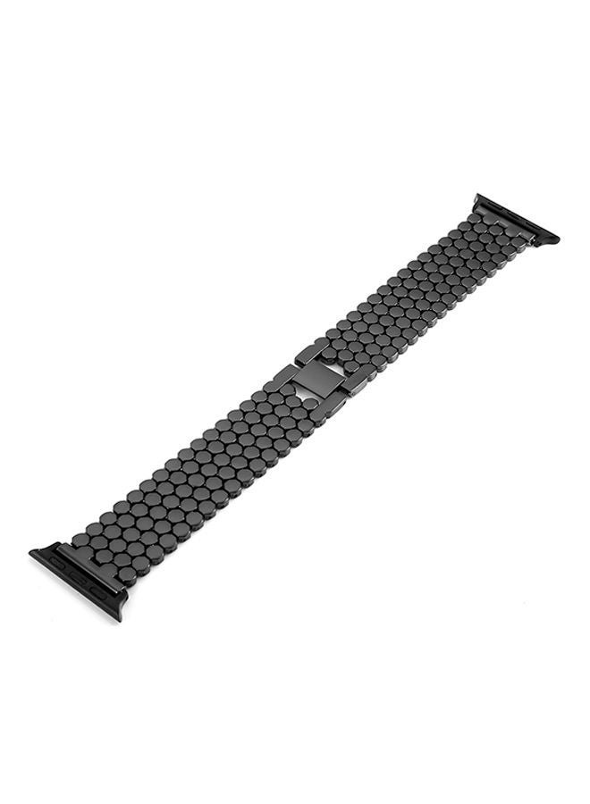 NIBEMINENT Replacement Band For Apple Watch Series 3/2/1 38mm Black - Image 2