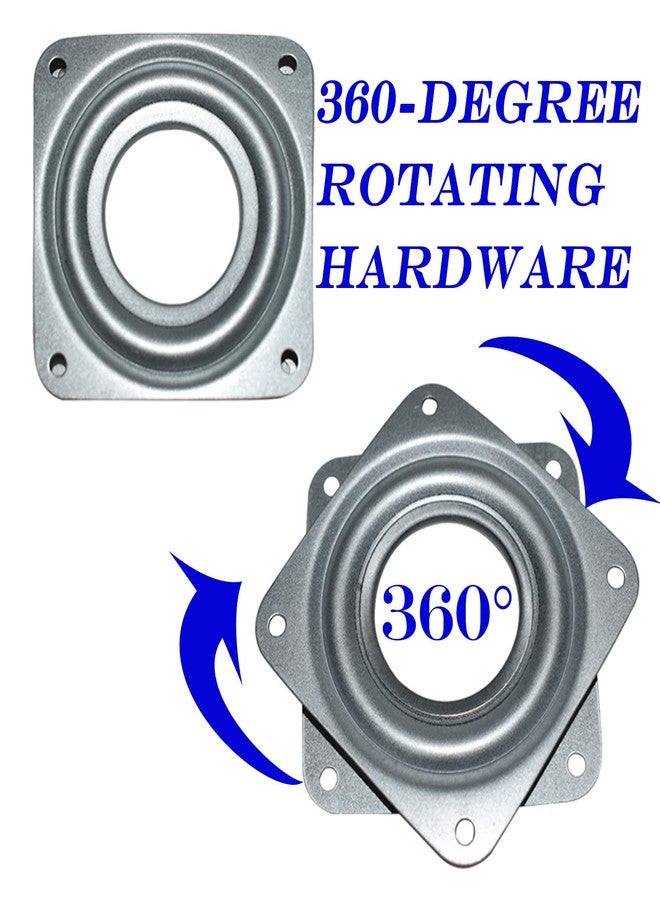 Evadow 10Pack Lazy Susan Hardware, 3” Square Ball Bearing Swivel Plate, 120lbs Capacity 5/16” Thick Rotating Disc, Lazy Susan Turntable for Serving Trays, Kitchen Cabinet, Craft Project, Makeup Holder - Image 3