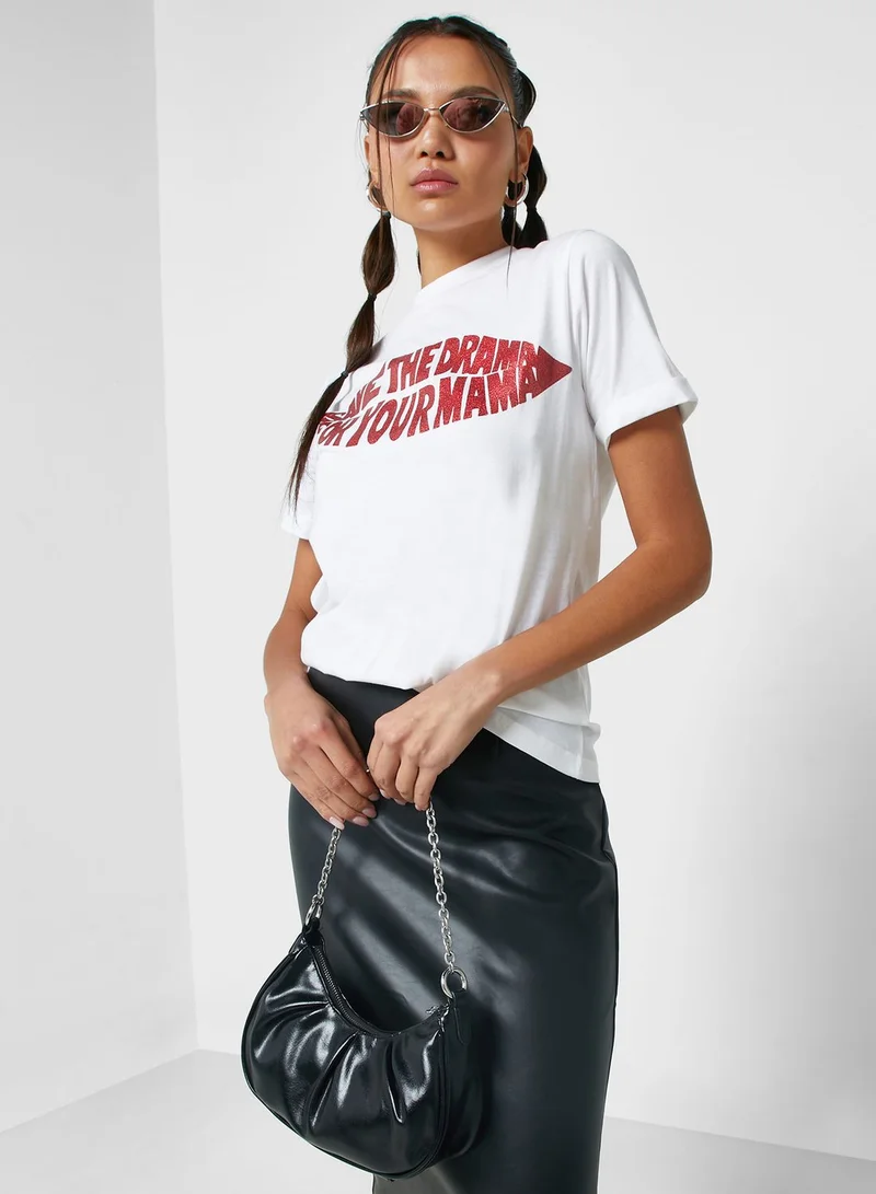 Ginger Regular Tshirt Eiht Roll Up Cuff ( Tacked)