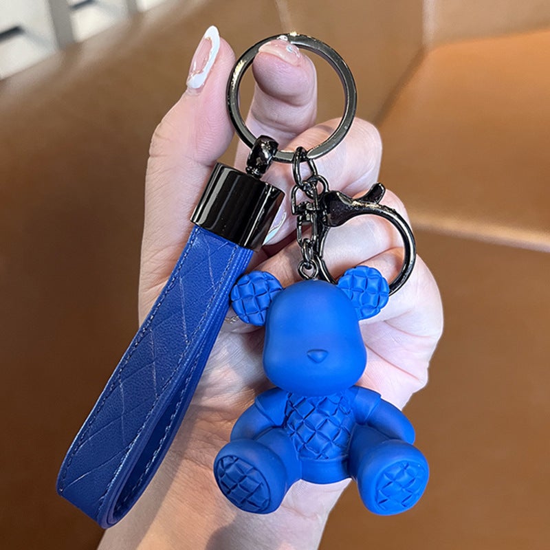 Bamboo Bear Keychain High-End Fashion Men'S Personalized Car Key Chain Doll Exquisite Bag Ornaments Female Key Ring - Image 5