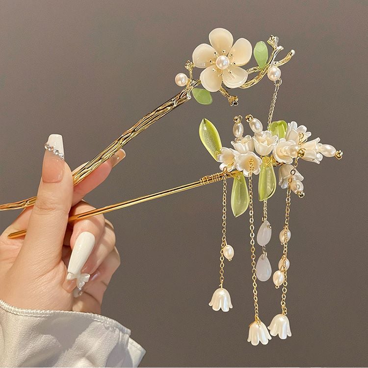 Ancient Style Tassel High-Grade Hairpin Female New Chinese Style Updo Step Shake Chopsticks Modern Cheongsam Hair Zhang Fa Chopsticks Headdress - Image 3