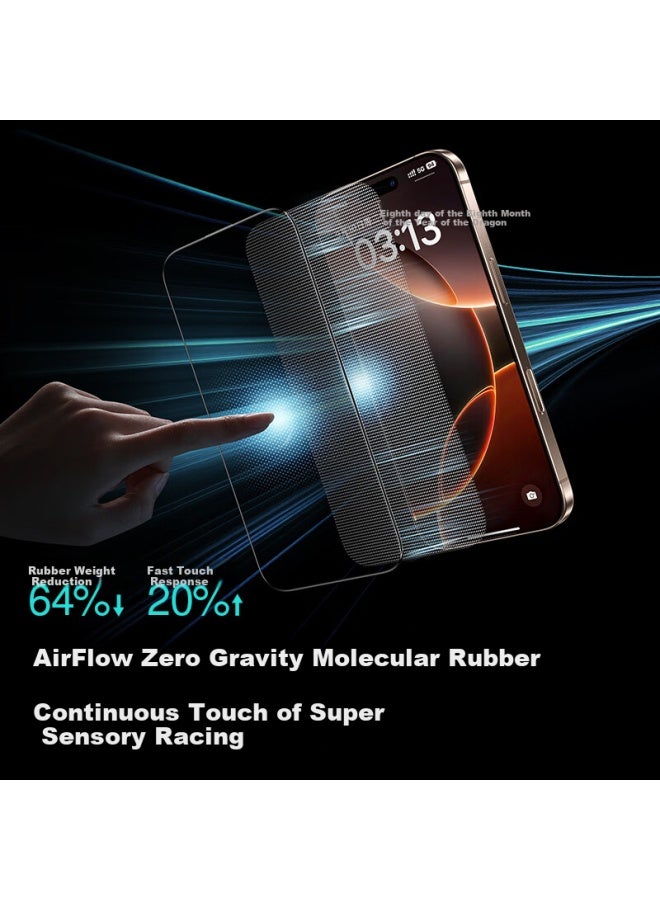 SmartDevil Shanmo [3d Hot Bending Film | 0.18mm Ultra-thin] Tempered Glass Screen Protector For Apple Iphone 16 Pro Max, Anti-dust High Definition Film With Two Sets - Image 4