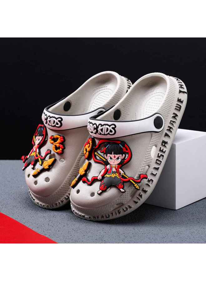 abckids In-1 Shoes】parent-child Crocs, Boys And Girls Children's Slippers, Indoor House Slippers, Outdoor Beach Sandals - Image 3