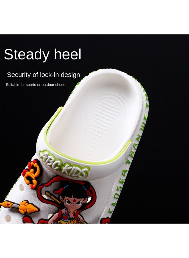 abckids In-1 Shoes】parent-child Crocs, Boys And Girls Children's Slippers, Indoor House Slippers, Outdoor Beach Sandals - Image 5