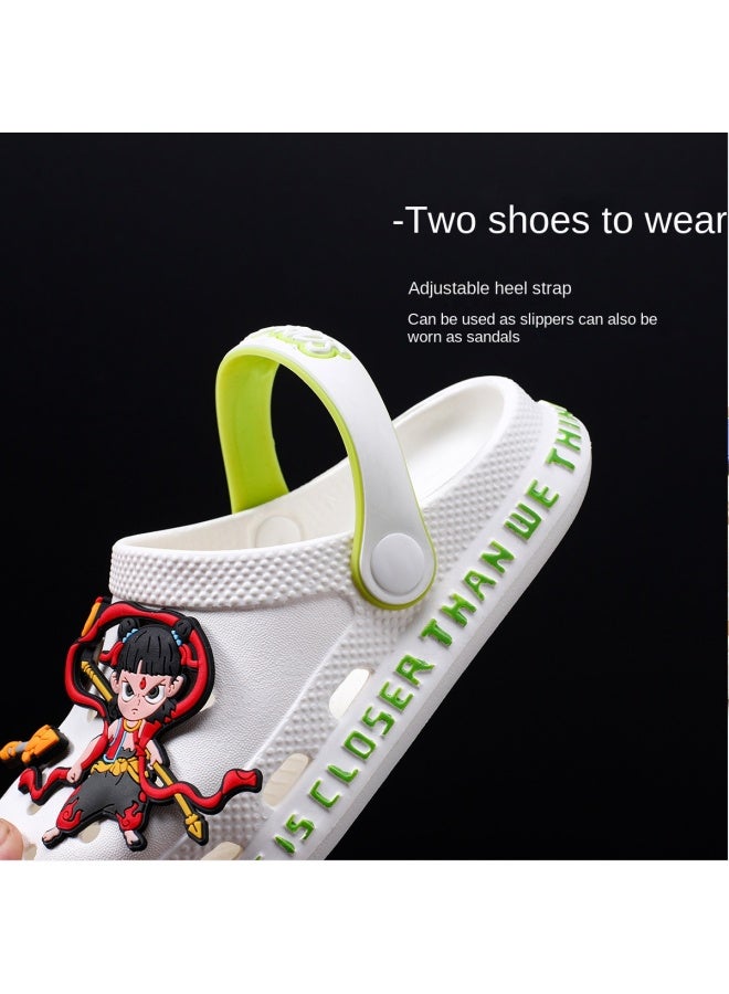 abckids In-1 Shoes】parent-child Crocs, Boys And Girls Children's Slippers, Indoor House Slippers, Outdoor Beach Sandals - Image 4