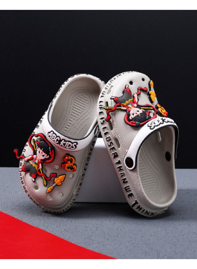 abckids In-1 Shoes】parent-child Crocs, Boys And Girls Children's Slippers, Indoor House Slippers, Outdoor Beach Sandals - Image 1