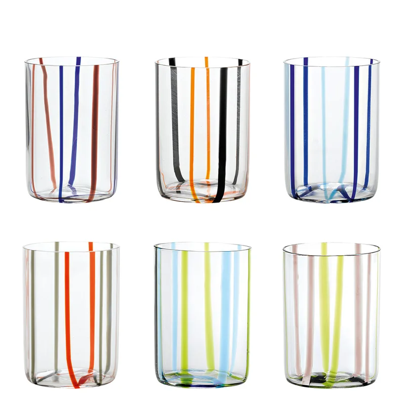 Zafferano Tirache Tumbler Bicolor Assorted (6)